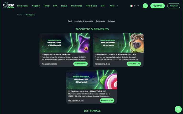Extreme spins Promotion
